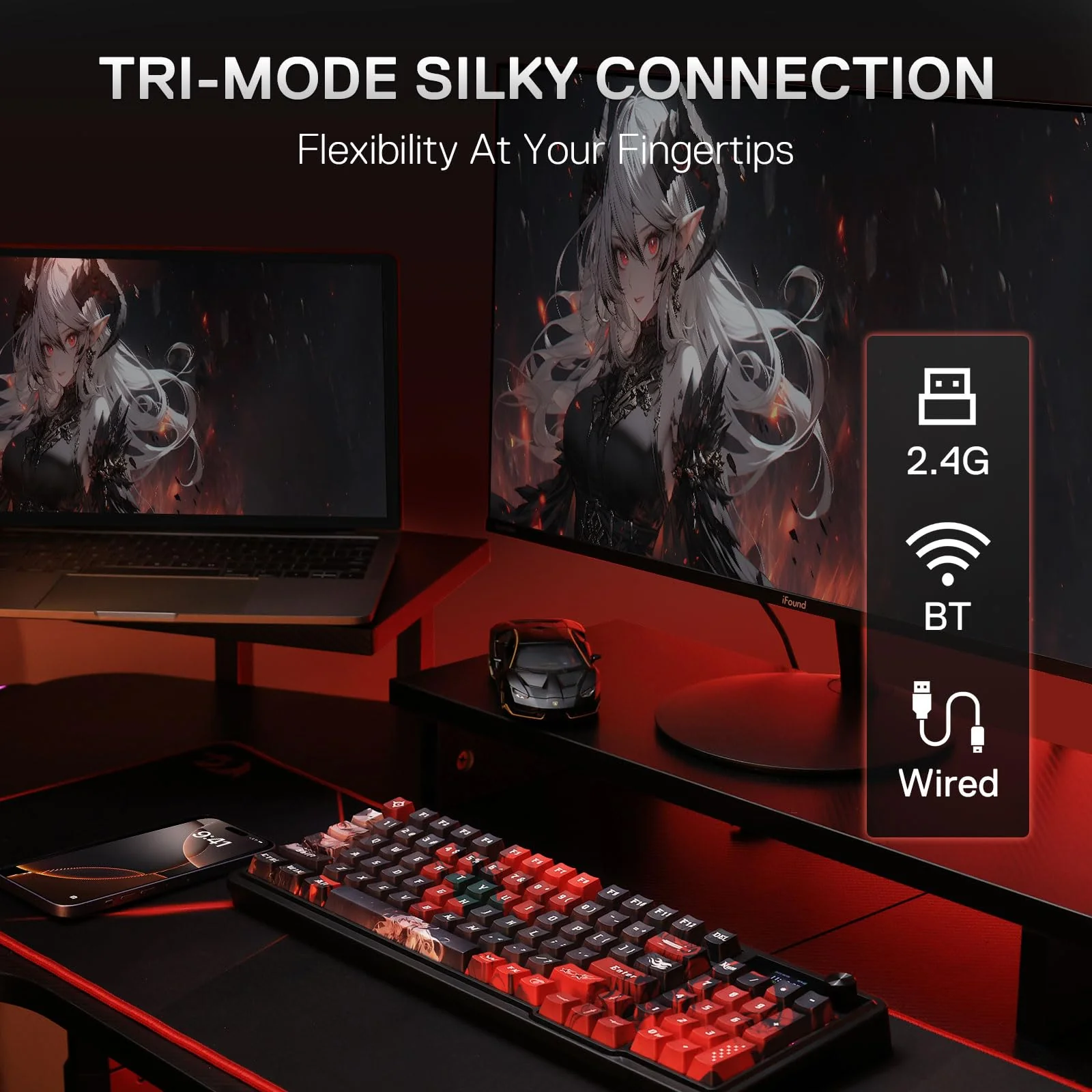 ARTEMIS K719 PRO Keyboard & PREDATOR M612 PRO Mouse Anime Combo - Image 5