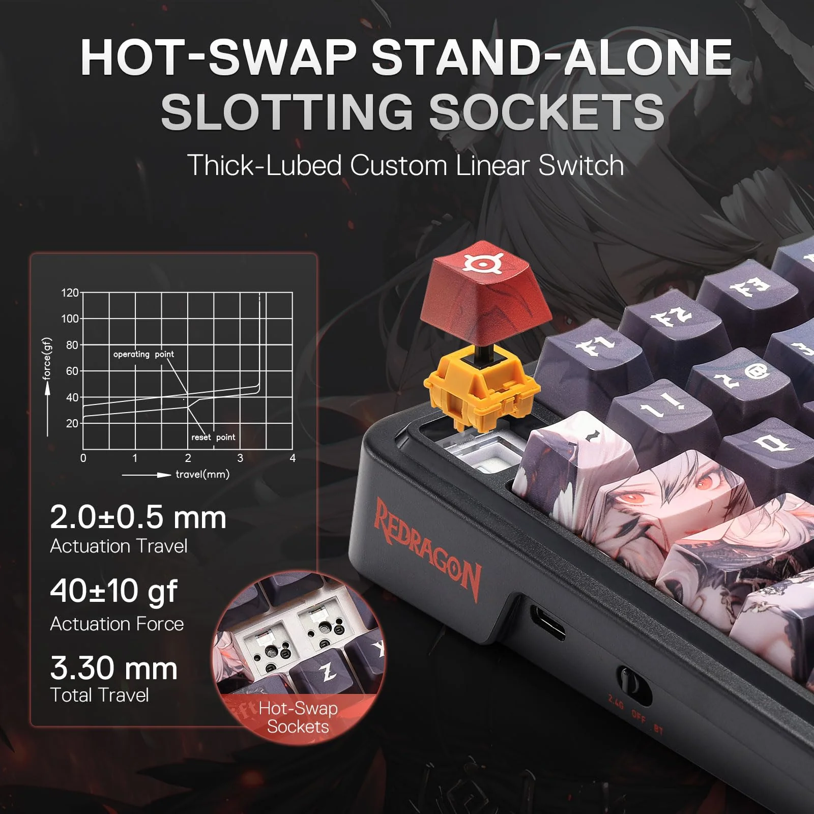 ARTEMIS K719 PRO Keyboard & PREDATOR M612 PRO Mouse Anime Combo - Image 9