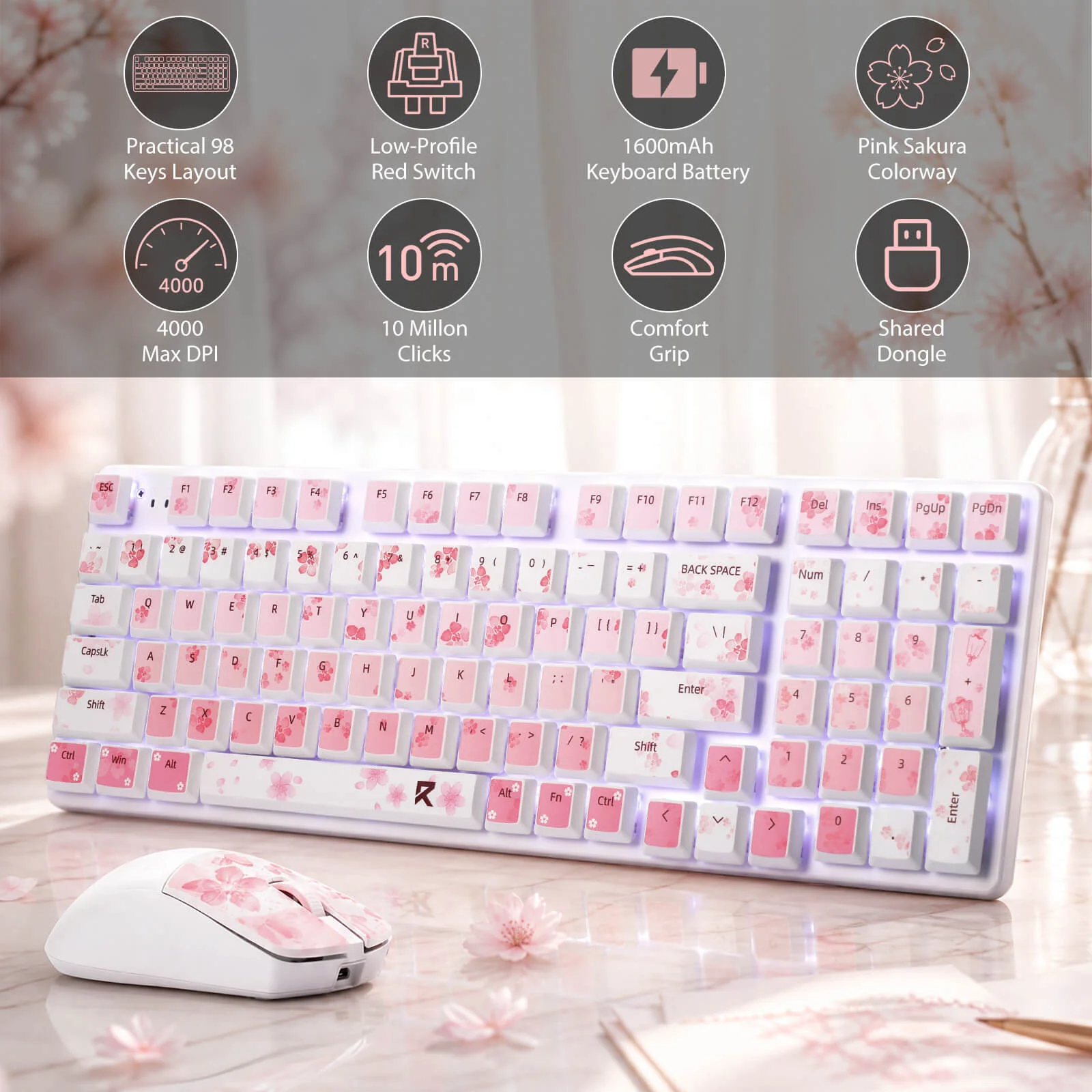 BS7552 Wireless Keyboard and Mouse Combo - Image 2
