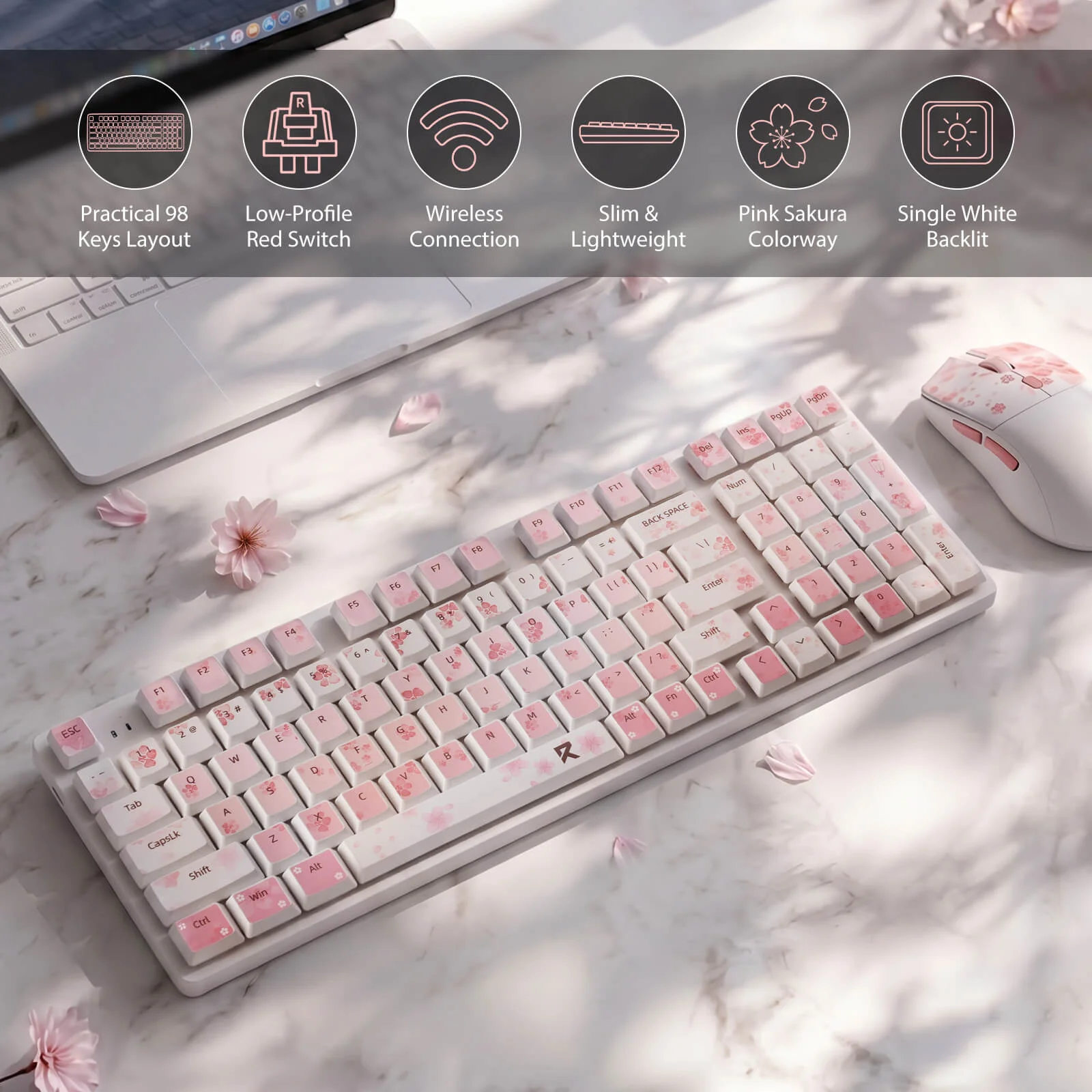 BS7552 Wireless Keyboard and Mouse Combo - Image 3