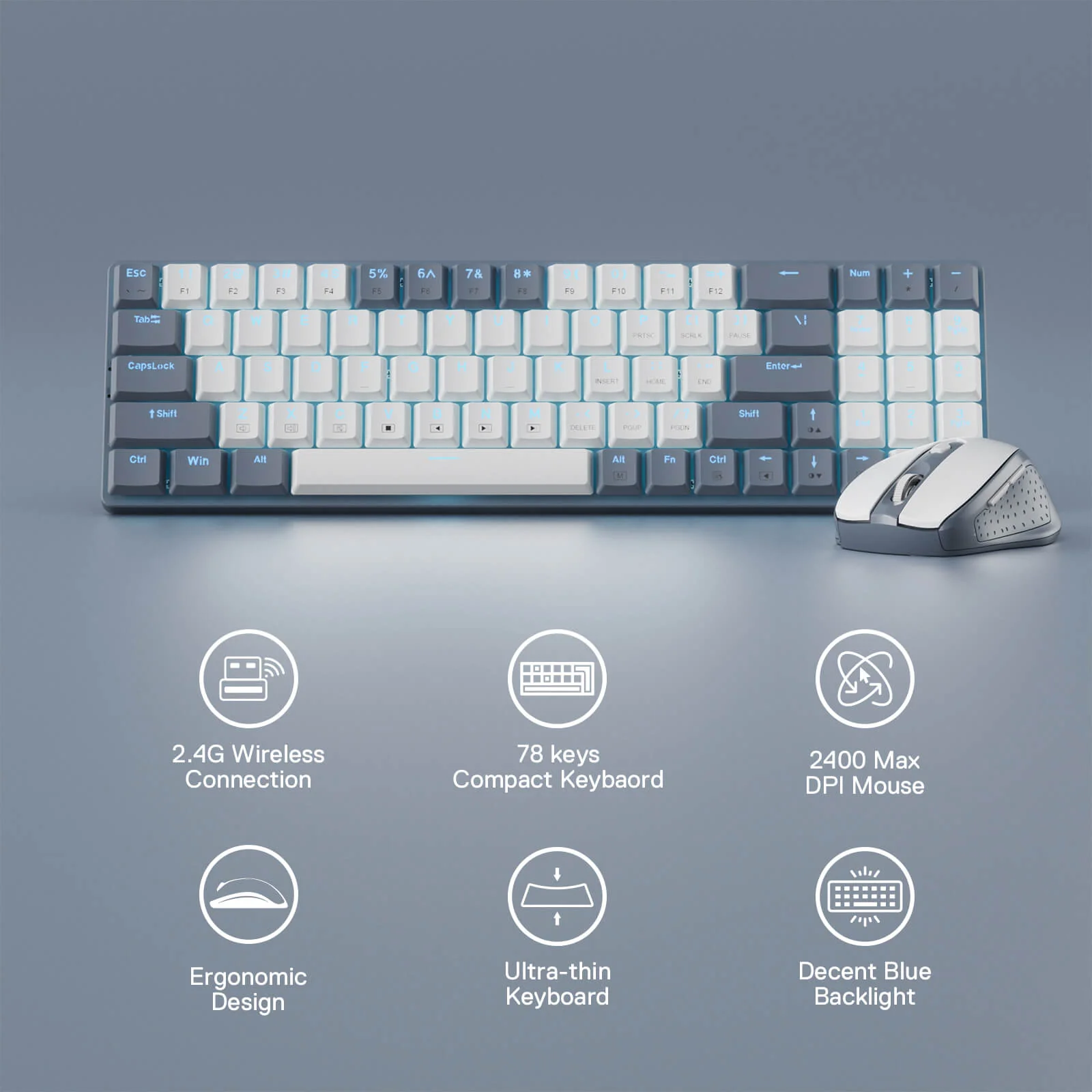 BS8772 Wireless Keyboard and Mouse Combo - Image 12