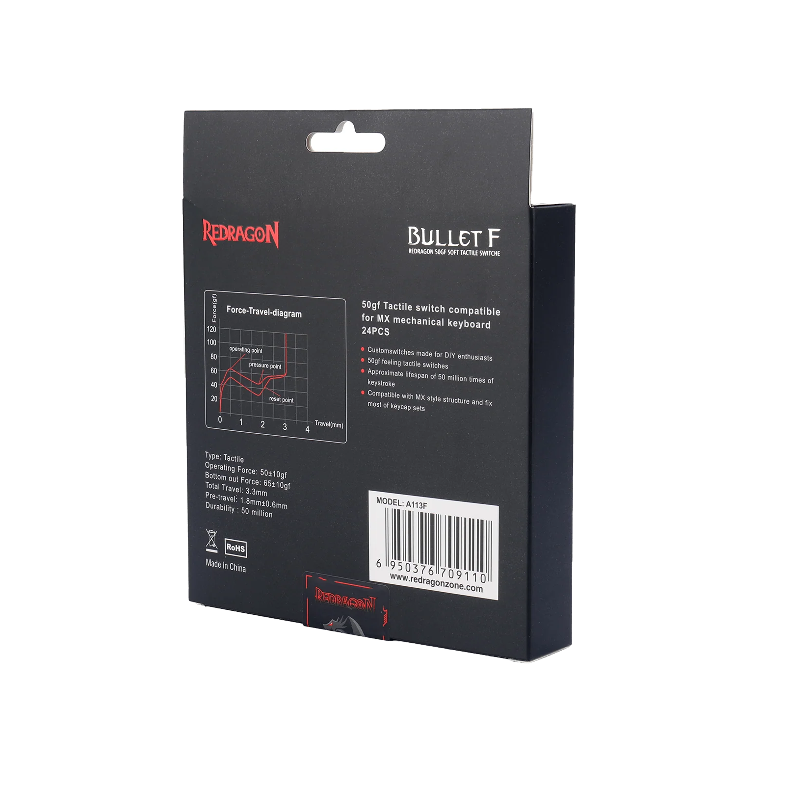 (Open-box) BULLET-F A113 Mechanical Switch (24 pcs Switches) - Image 13