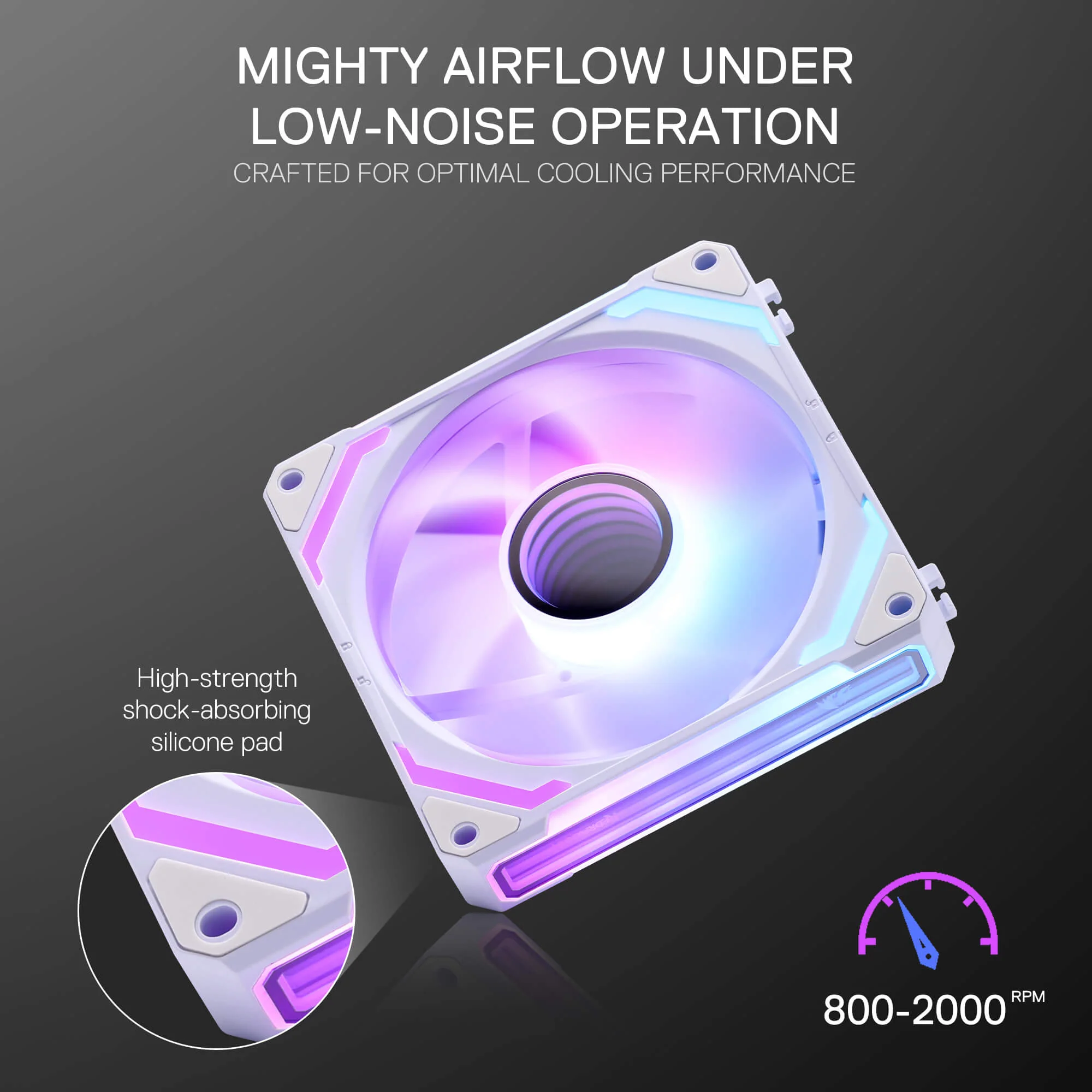 (Open-box) GCF012 Standard 120mm ARGB PC Case Fan - Image 12