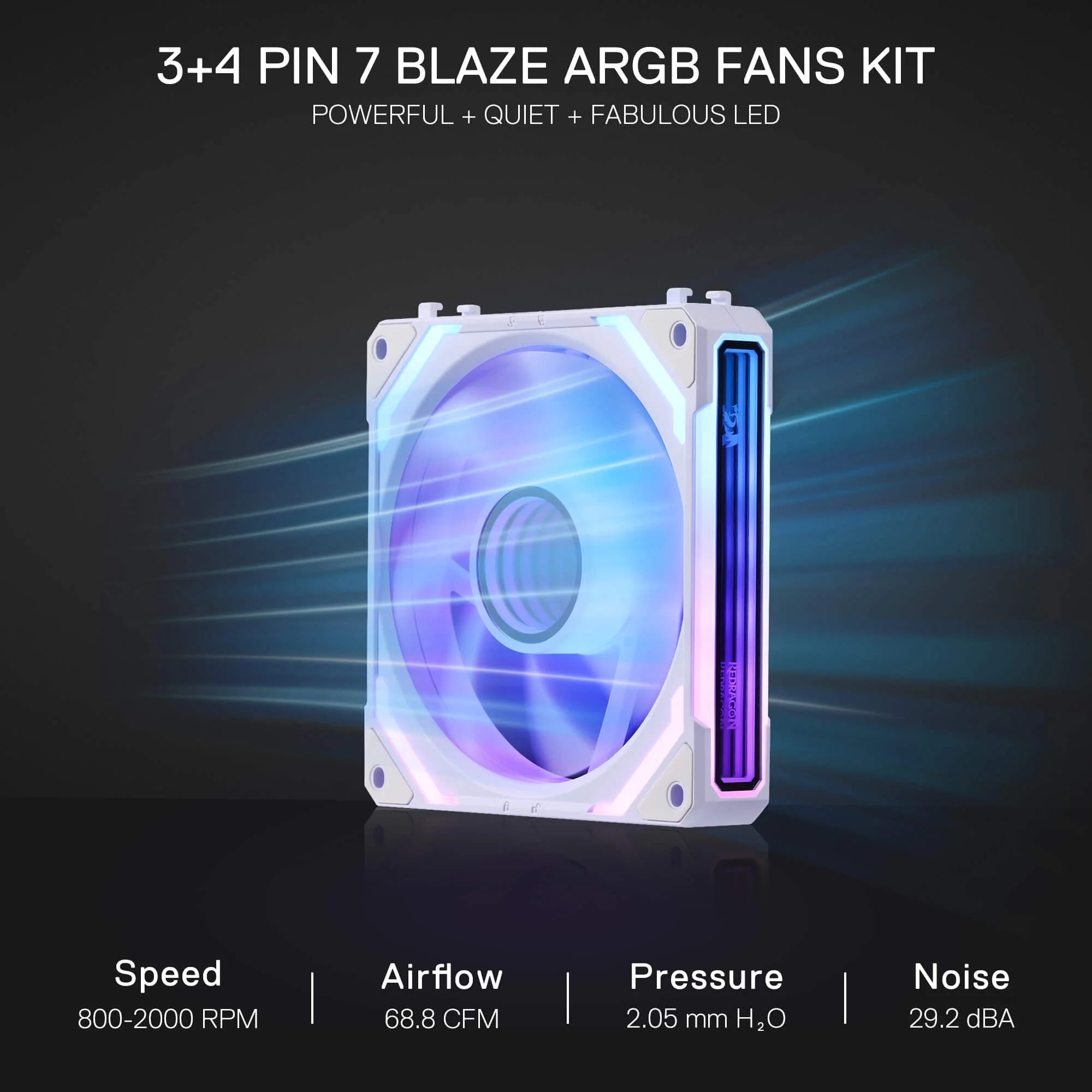 (Open-box) GCF012 Standard 120mm ARGB PC Case Fan - Image 14