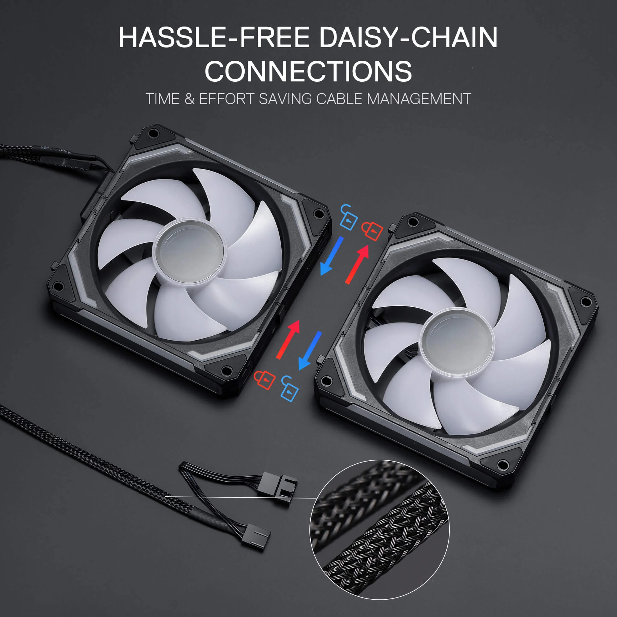(Open-box) GCF012 Standard 120mm ARGB PC Case Fan - Image 8