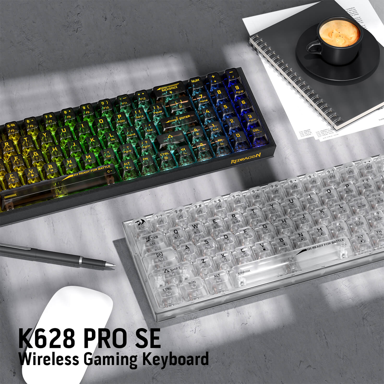 (Open-box) POLLUX K628 PRO SE 75% Full-Transparent Keyboard - Image 7