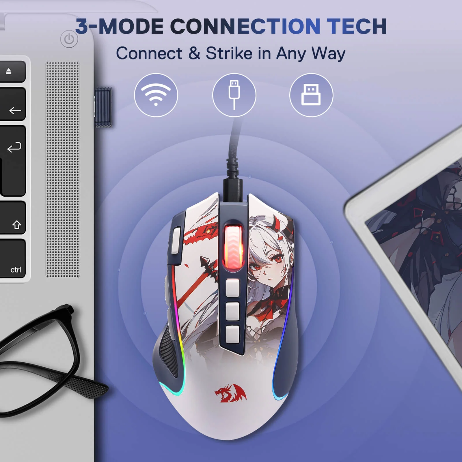 PREDATOR M612 PRO Anime Gaming Mouse - Image 3