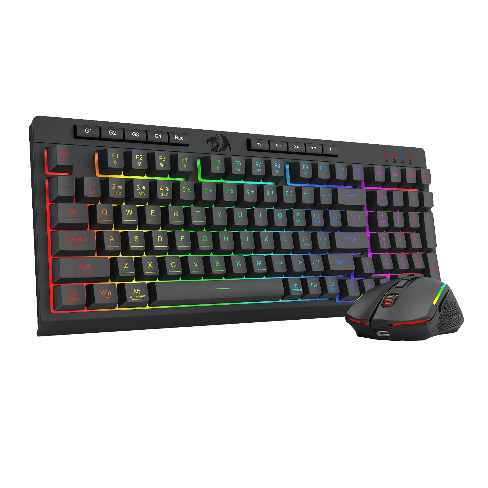 (Open-box) RYLO PRO S142 Membrane Keyboard & Mouse Tri-Mode Combo - Image 10