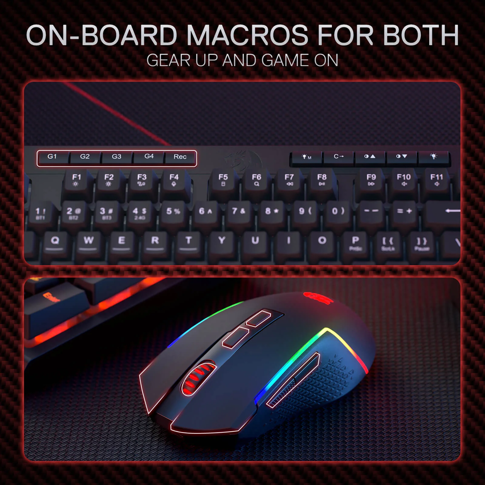 (Open-box) RYLO PRO S142 Membrane Keyboard & Mouse Tri-Mode Combo - Image 7