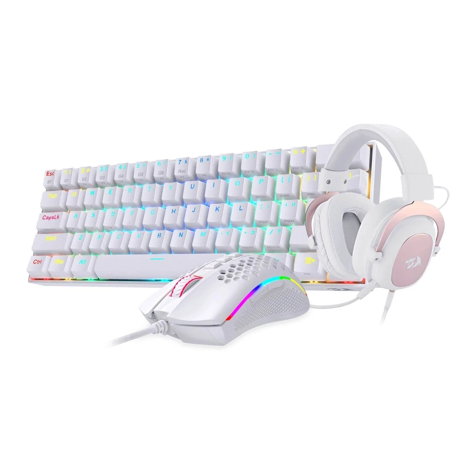 K530 PRO 60% RGB Wireless Mechanical Keyboard M808 Lightweight RGB Mouse & H510 Gaming Headset Bundle - Image 5