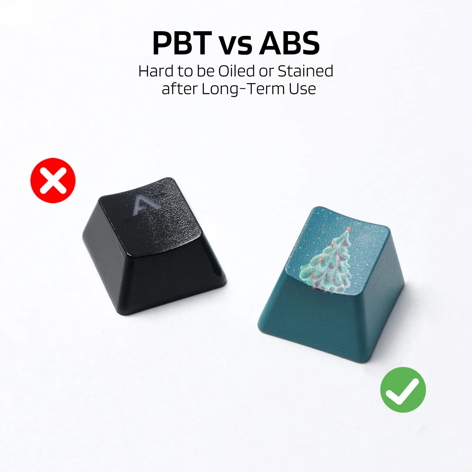 (Only Keycaps) Redragon X LTC PBT 108 Keycaps Set, Thick PBT Keycaps for Mechanical Keyboard (Christmas Limited Edition) - Image 6